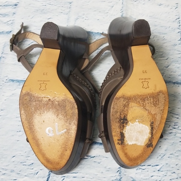 Pura Lopez Open Toe Sling Back Platform Wedge Heel - Picture 6 of 7